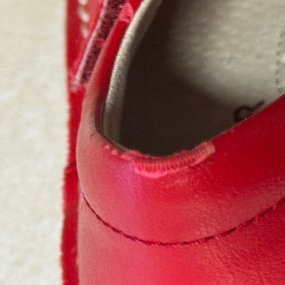 L’Amour Ollie Leather Mary Jane SZ 10 Red - Picture 7 of 10